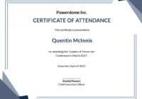 10+ Free Attendance Certificate Templates - Word (Doc) | Psd in Attendance Certificate Template Word