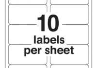 10-Up Blank Shipping Labels (Avery 8163 Template) pertaining to 10 Up Label Template