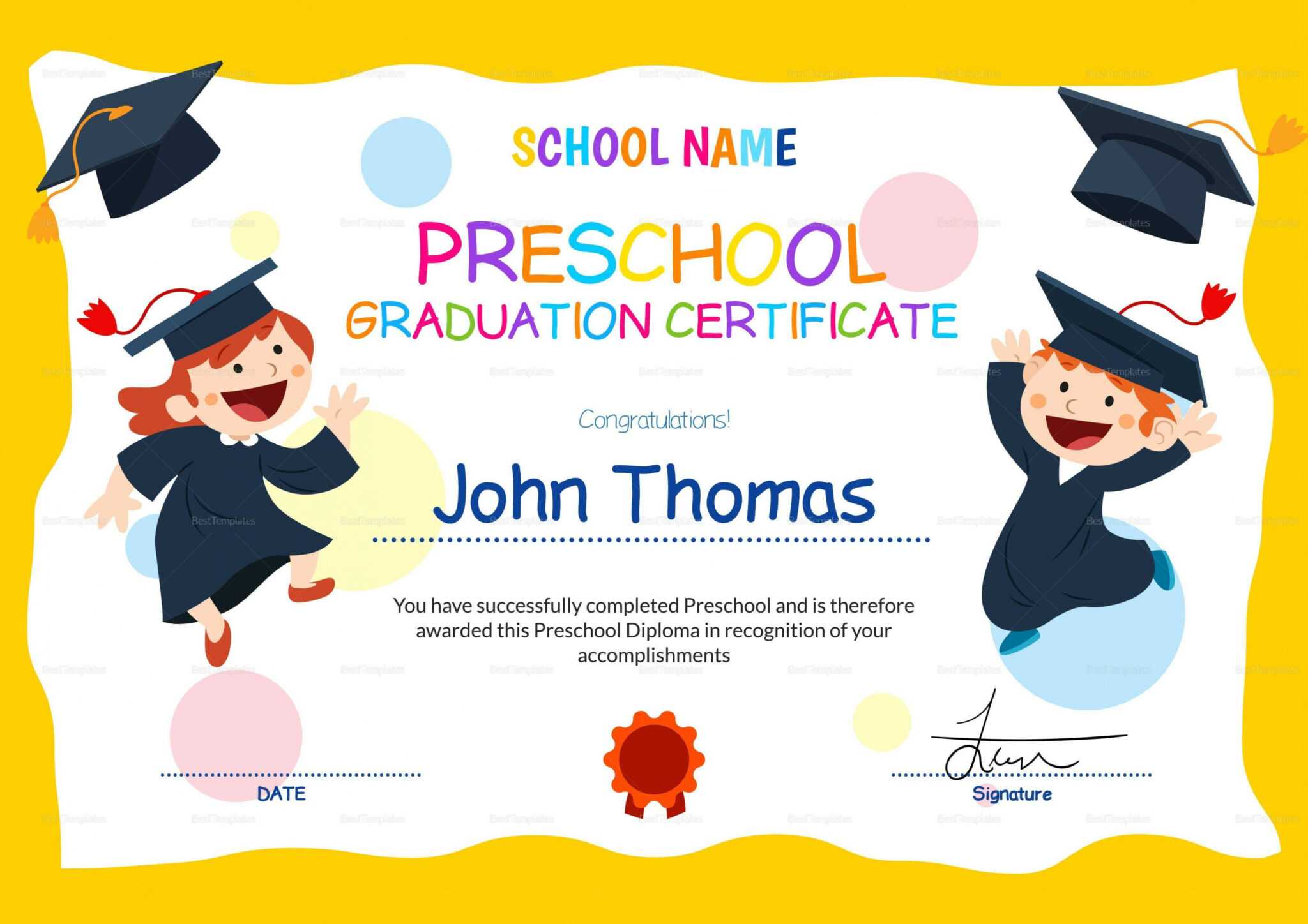 preschool-graduation-certificate-template-free