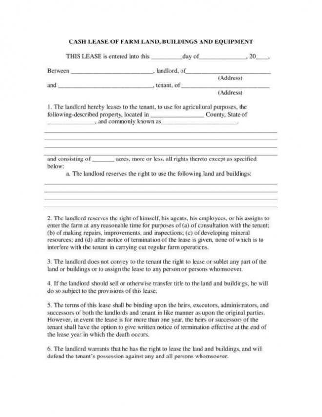 13+ Farm Lease Agreement Templates - Pdf, Word | Free with regard to Farm Business Tenancy Template