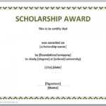 13 Free Certificate Templates For Word » Officetemplate regarding Scholarship Certificate Template