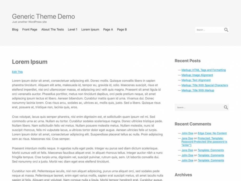 14 Best Blank Starter Wordpress Themes For Developers intended for Html5 Blank Page Template