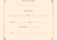 15 Birth Certificate Templates (Word &amp; Pdf) ᐅ Templatelab with regard to Novelty Birth Certificate Template
