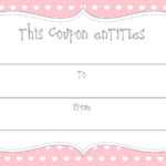 15 Sets Of Free Printable Love Coupons And Templates in Blank Coupon Template Printable