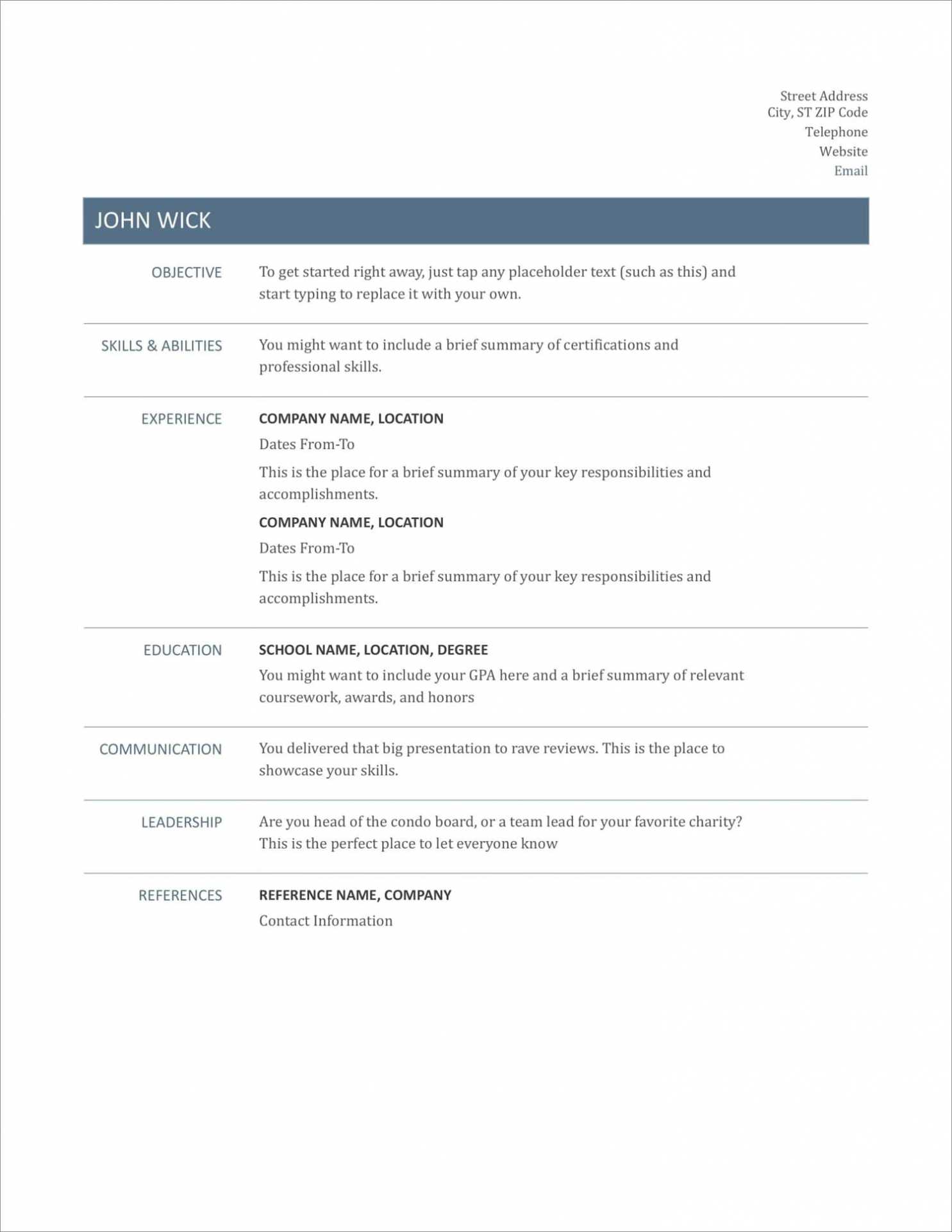 17+ Free Resume Templates For 2021 To Download Now in Free Printable Resume Templates Microsoft Word