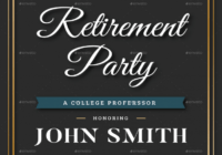 18+ Retirement Invitation Designs &amp; Templates - Psd, Ai for Retirement Flyer Template Free