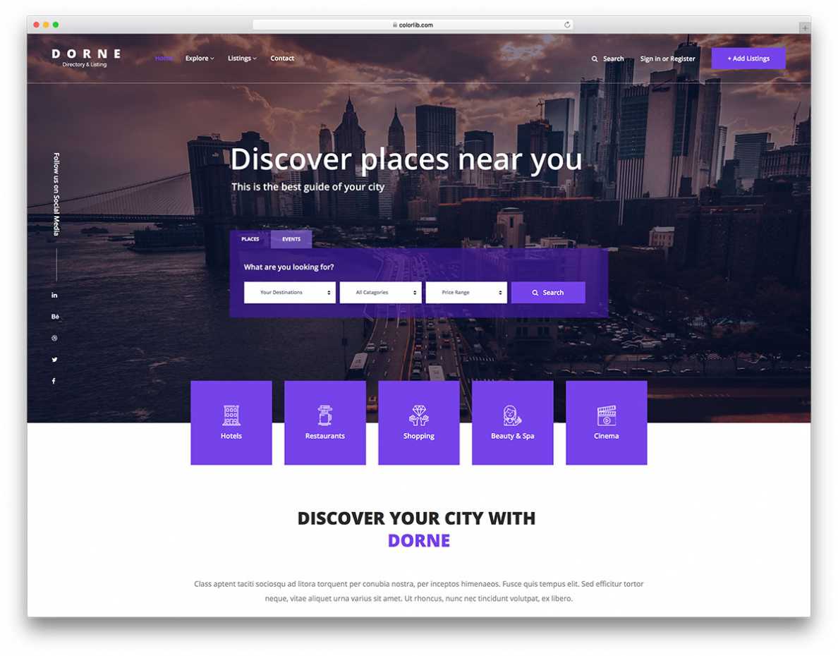 20 Best Free Directory Website Templates 2020 - Colorlib for Business Directory Template Free