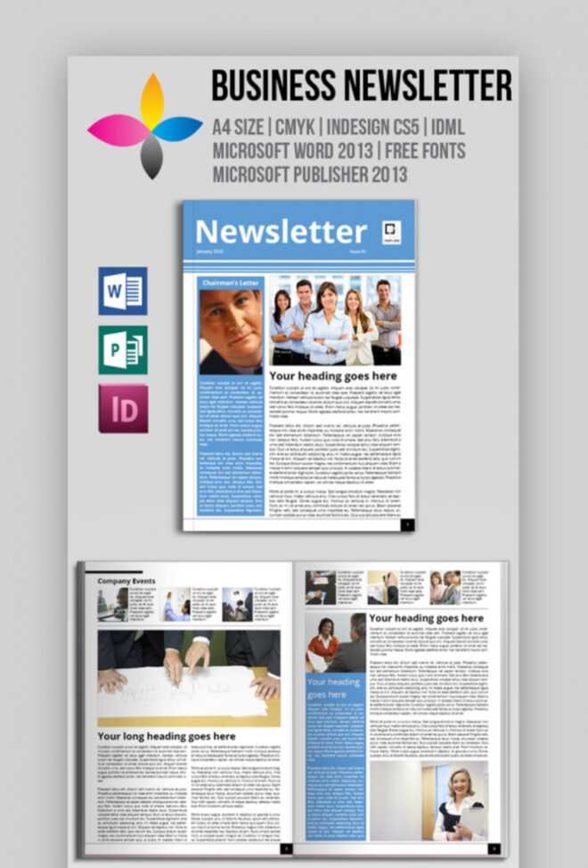 20 Best Free (Editable) Microsoft Word Newsletter (Print with Free Business Newsletter Templates For Microsoft Word