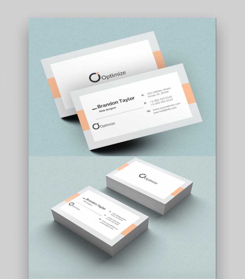 20+ Double-Sided, Vertical Business Card Templates (Word, Or for 2 Sided Business Card Template Word