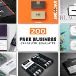 200 Free Business Cards Psd Templates ~ Creativetacos throughout Create Business Card Template Photoshop