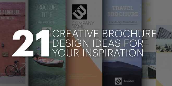 21 Creative Brochure Cover Design Ideas &amp; Examples For Your within E Brochure Design Templates