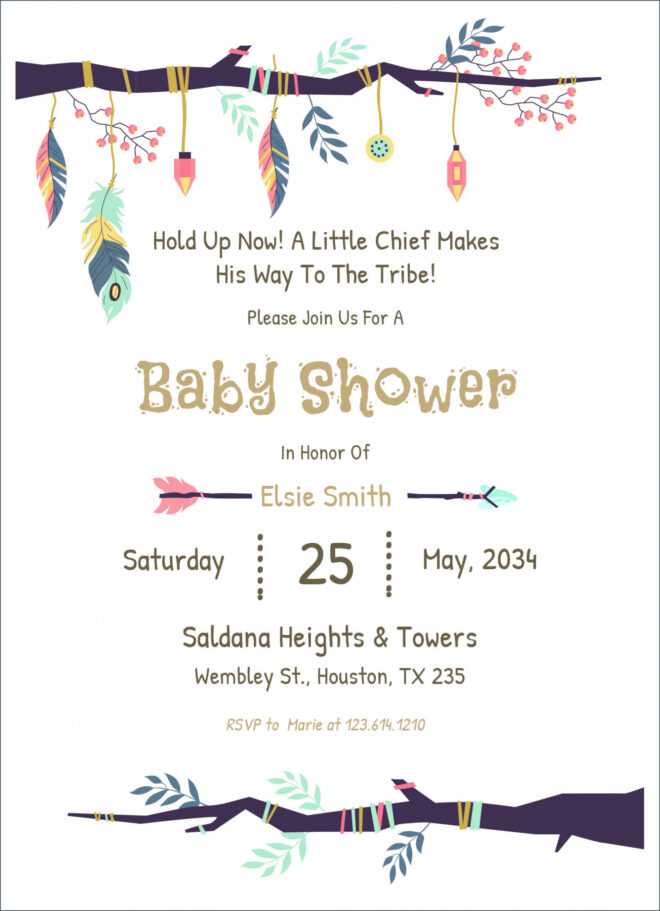 24 Free Editable Baby Shower Invitation Card Templates regarding Free Baby Shower Invitation Templates Microsoft Word