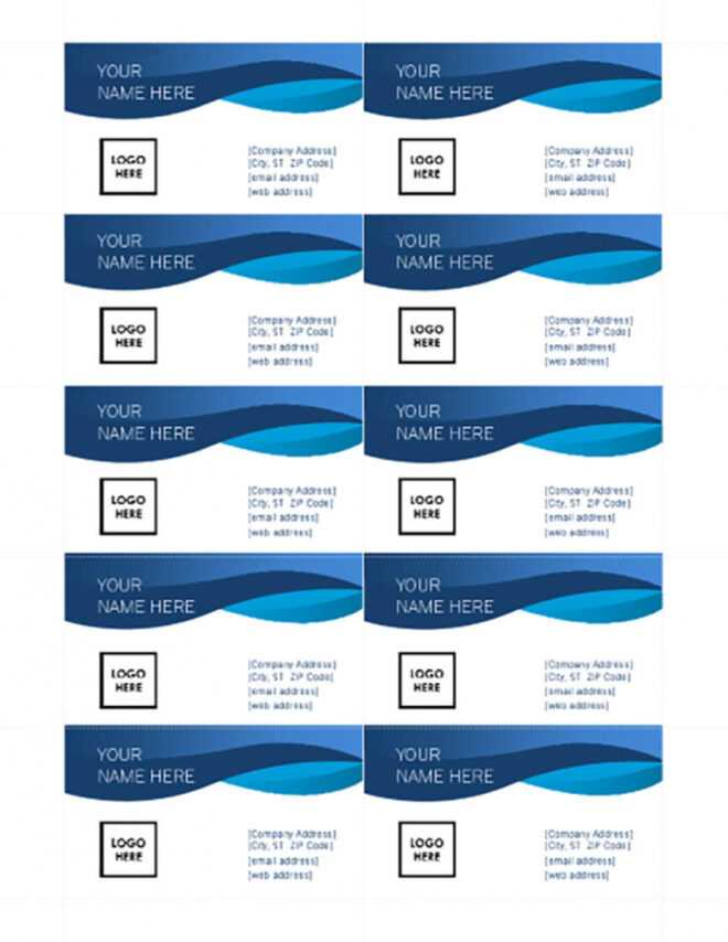 25+ Free Microsoft Word Business Card Templates (Printable with Business Card Template Word 2010