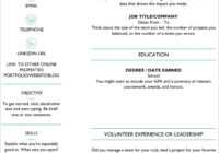 25 Resume Templates For Microsoft Word [Free Download] in Blank Resume Templates For Microsoft Word