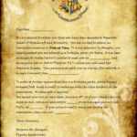 29 Printable Hogwarts Acceptance Letter Templates pertaining to Harry Potter Letter Template