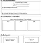 30 Book Report Templates &amp; Reading Worksheets in First Grade Book Report Template