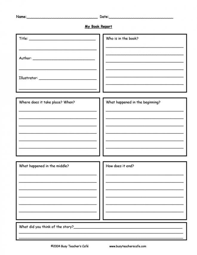 30 Book Report Templates &amp; Reading Worksheets throughout Book Report Template In Spanish