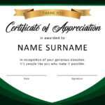 30 Free Certificate Of Appreciation Templates And Letters within Felicitation Certificate Template