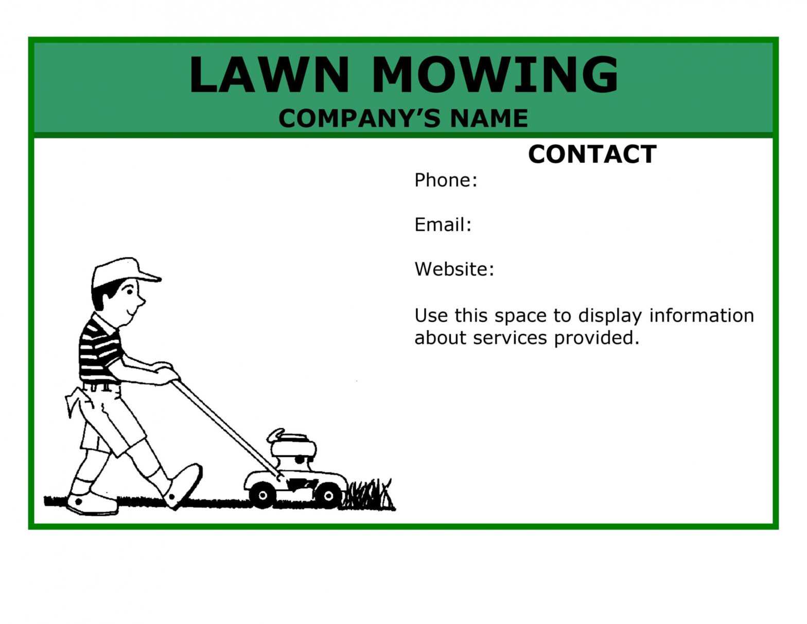 30 Free Lawn Care Flyer Templates [Lawn Mower Flyers] ᐅ inside Free Lawn Mowing Flyer Template