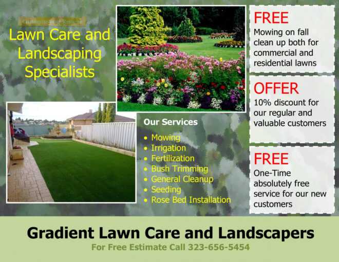 30 Free Lawn Care Flyer Templates [Lawn Mower Flyers] ᐅ within Lawn Care Flyers Templates Free
