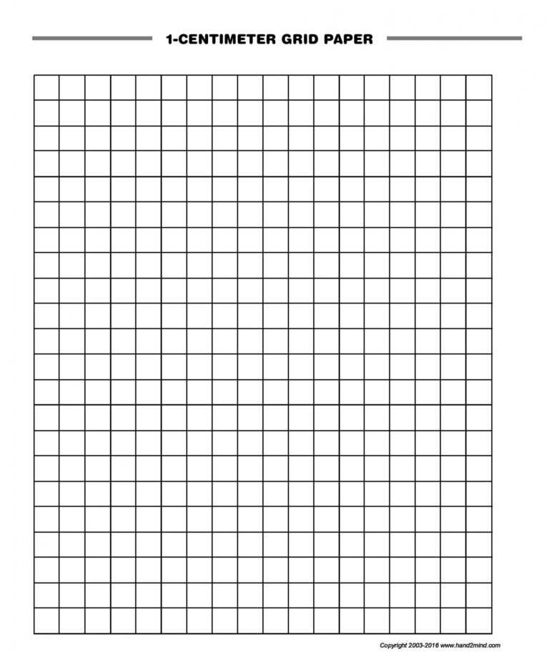 1 Cm Graph Paper Template Word