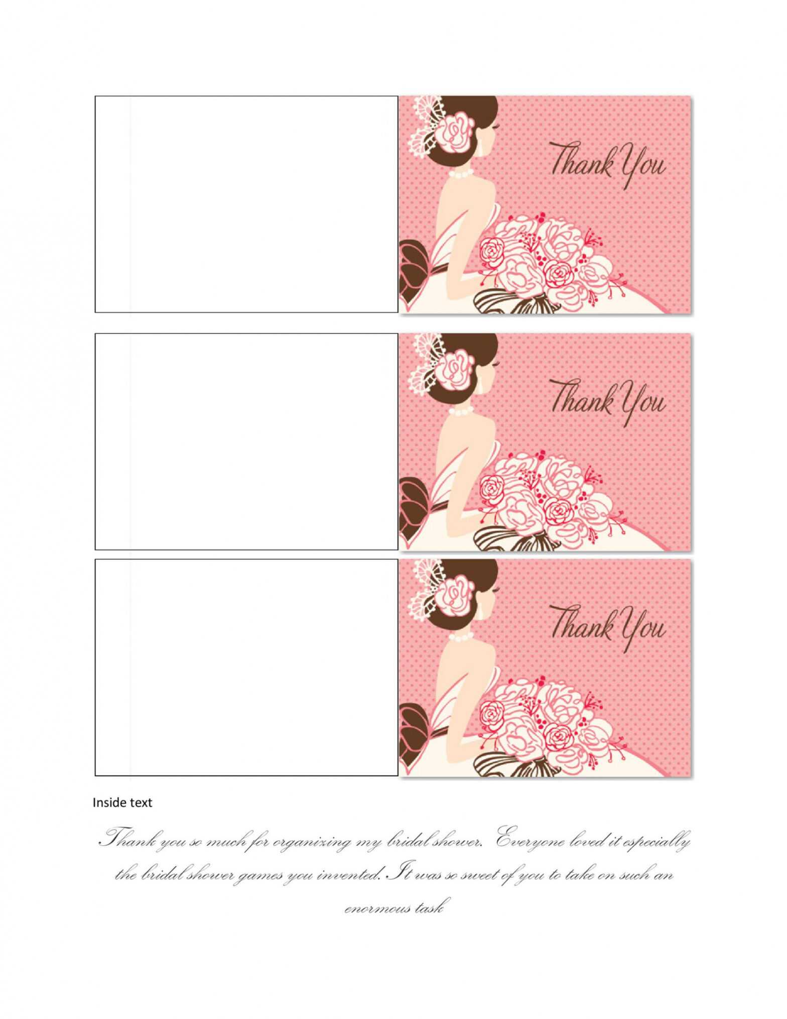 30+ Free Printable Thank You Card Templates (Wedding in Thank You Note Template Baby Shower
