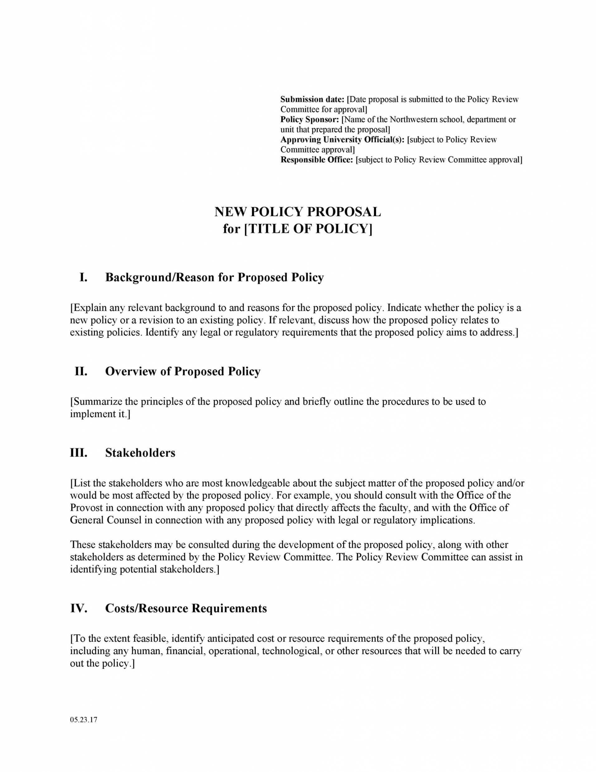 30 Professional Policy Proposal Templates [&amp; Examples] ᐅ with Policy Proposal Template