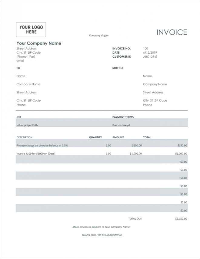32 Free Invoice Templates In Microsoft Excel And Docx Formats in Interest Invoice Template