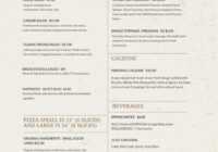 32 Free Simple Menu Templates For Restaurants, Cafes, And in Free Cafe Menu Templates For Word