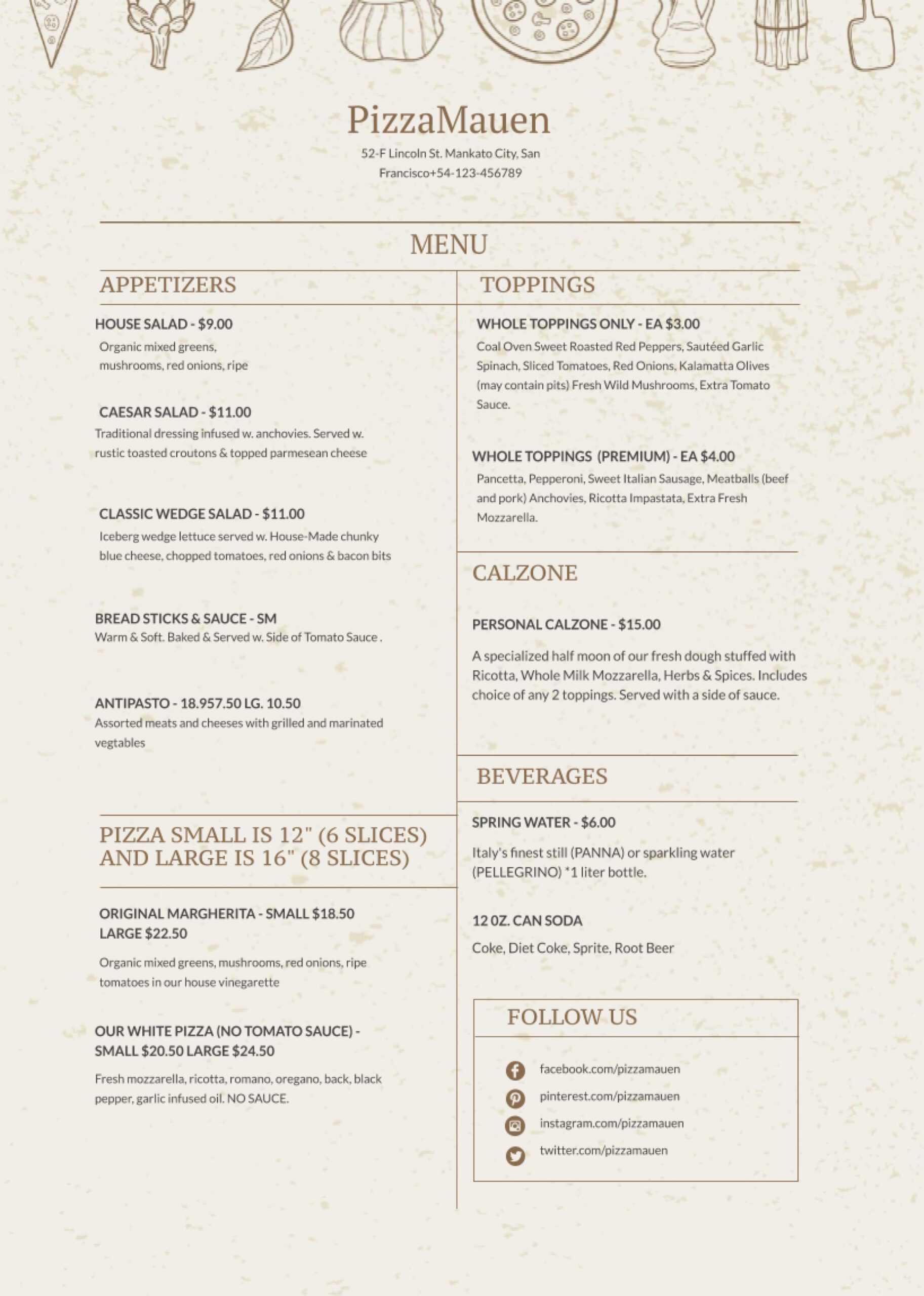 32 Free Simple Menu Templates For Restaurants, Cafes, And inside Editable Menu Templates Free