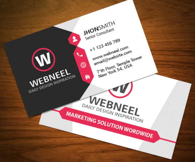 32 Modern Business Card Template Free Download regarding Email Business Card Templates