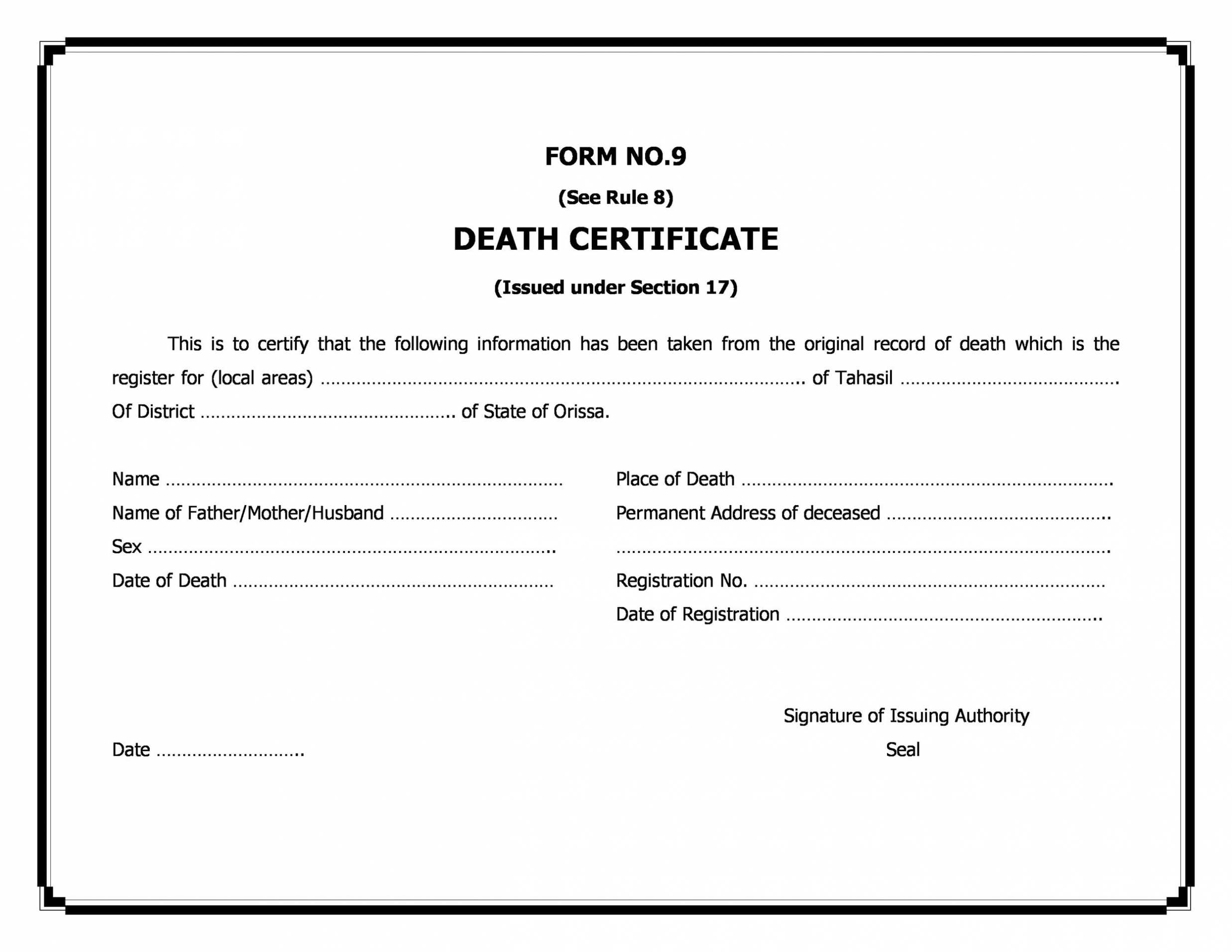 37-blank-death-certificate-templates-100-free-templatelab-inside