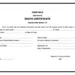 37 Blank Death Certificate Templates [100% Free] ᐅ Templatelab throughout Fake Death Certificate Template