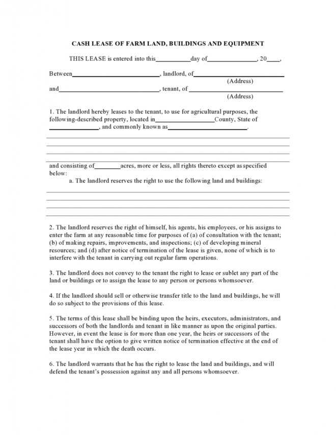 37 Free Land Lease Agreements [Word &amp; Pdf] ᐅ Templatelab pertaining to Land Rental Agreement Template