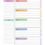 37 Printable Homework Planners (Only The Best) ᐅ Templatelab within Homework Agenda Template