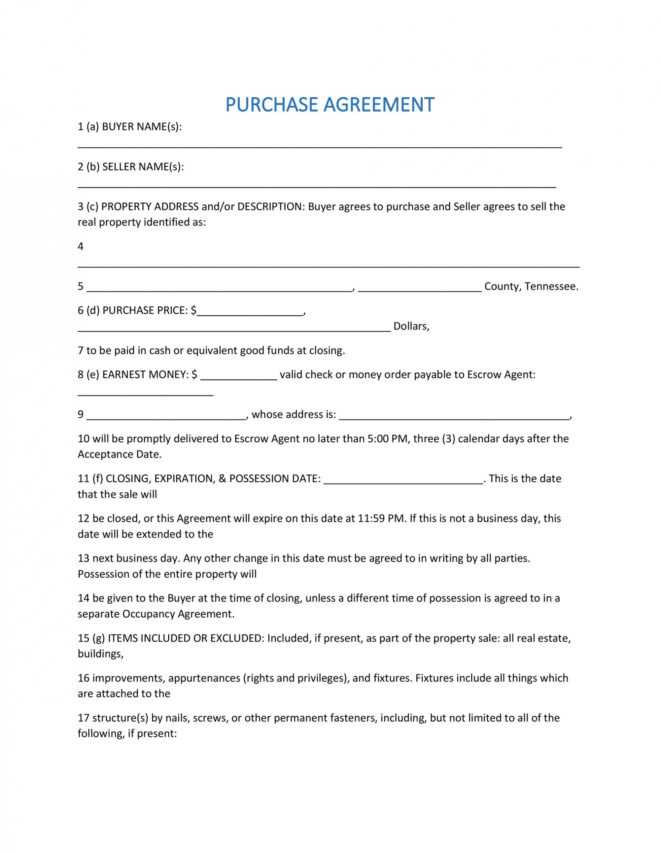 37 Simple Purchase Agreement Templates [Real Estate, Business] throughout Free Simple Real Estate Purchase Agreement Template