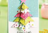 3D Christmas Tree Card Papercrafter Project in 3D Christmas Tree Card Template