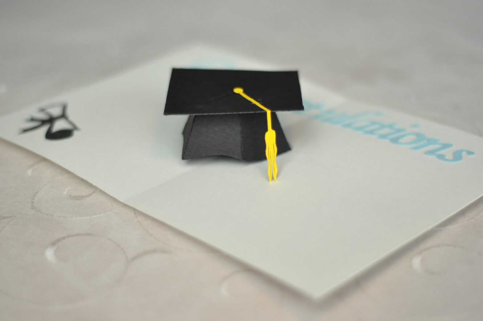 3D Graduation Cap Pop Up Card Template inside Graduation Pop Up Card Template