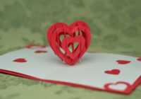 3D Heart Pop Up Card Template with Heart Pop Up Card Template Free