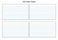 3X5 Blank Index Card Template - Professional Plan Templates pertaining to Word Template For 3X5 Index Cards