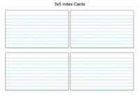 3X5 Blank Index Card Template - Professional Plan Templates pertaining to Word Template For 3X5 Index Cards