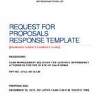 40+ Best Request For Proposal Templates &amp; Examples (Rpf regarding Request For Proposal Response Template