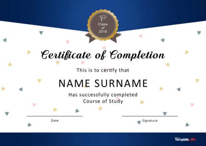 40 Fantastic Certificate Of Completion Templates [Word throughout Free Completion Certificate Templates For Word