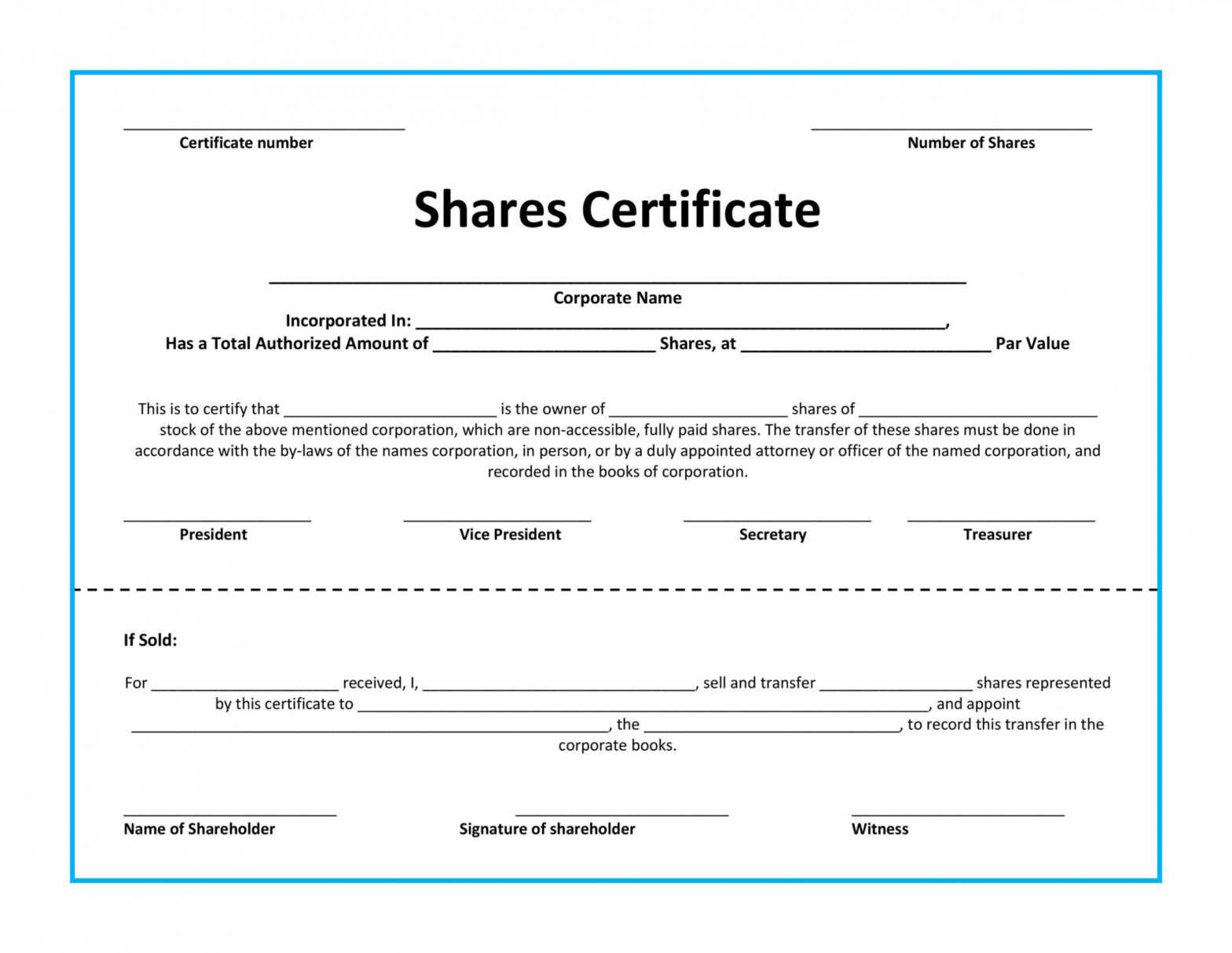 40+ Free Stock Certificate Templates (Word, Pdf) ᐅ Templatelab with Template For Share Certificate
