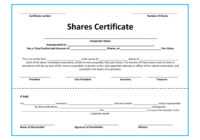 40+ Free Stock Certificate Templates (Word, Pdf) ᐅ Templatelab within Share Certificate Template Pdf