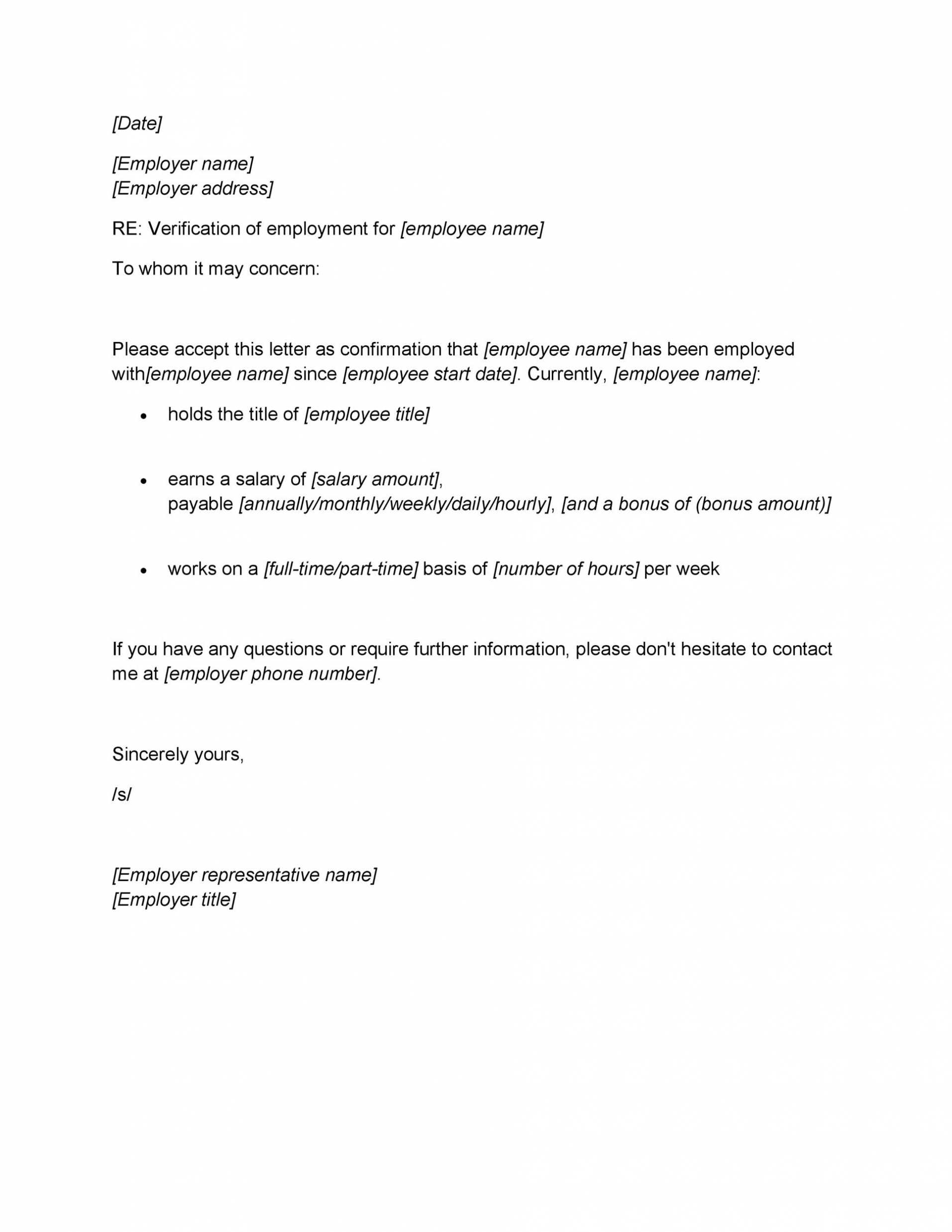 Proof Of Unemployment Letter Template