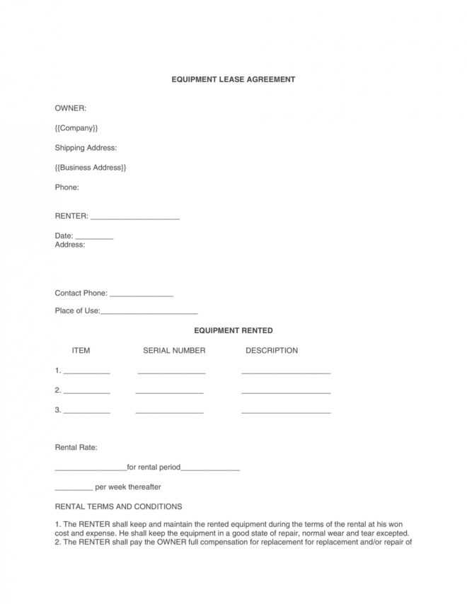 44 Simple Equipment Lease Agreement Templates ᐅ Templatelab throughout Tool Rental Agreement Template