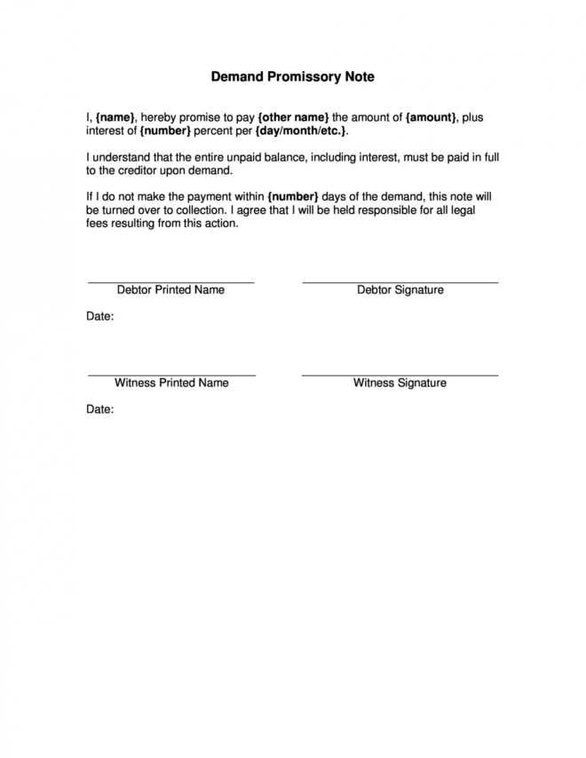 45 Free Promissory Note Templates &amp; Forms [Word &amp; Pdf] ᐅ in Promise To Pay Agreement Template