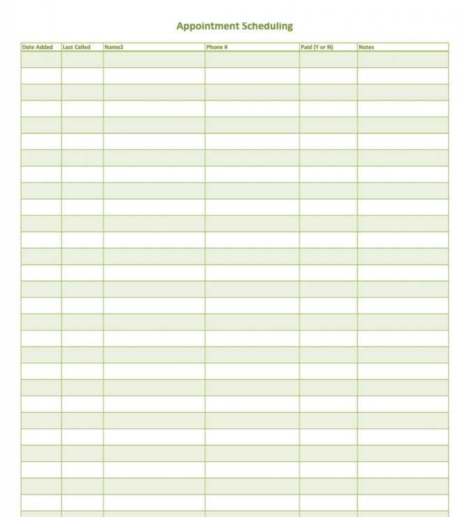 45 Printable Appointment Schedule Templates [&amp; Appointment throughout Appointment Sheet Template Word