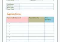46 Effective Meeting Agenda Templates ᐅ Templatelab with Agendas For Meetings Templates Free